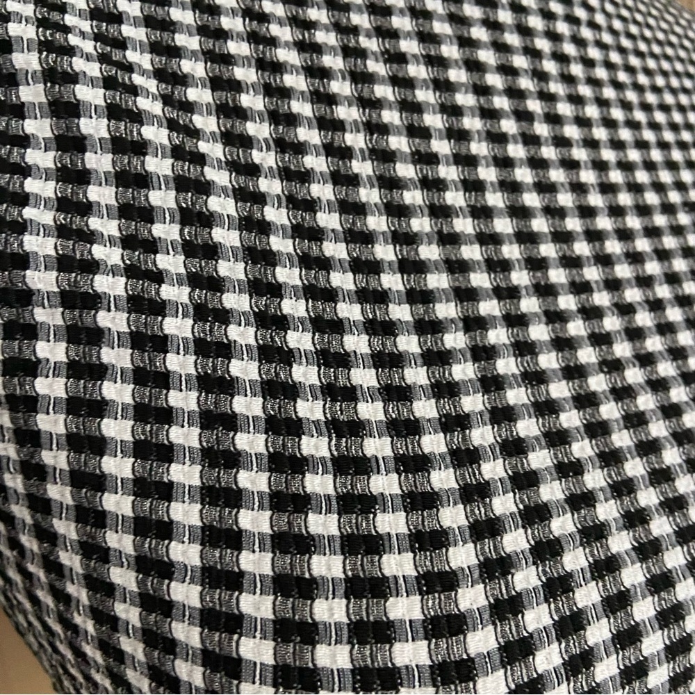 Kiabi Black & White Gingham Tie Back Crop Blouse Top Women’s Size XS/S - Picture 4 of 8